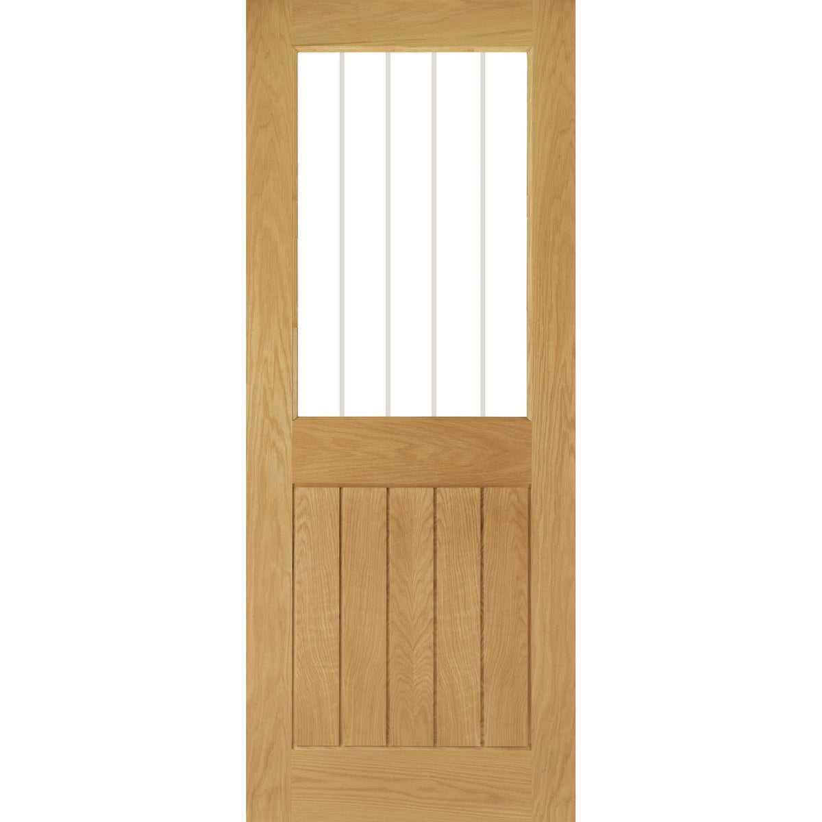Mexicana Ely Prefinished Internal Oak 1L Glazed Door - Main Product Image