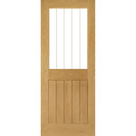 Mexicana Ely Prefinished Internal Oak 1L Glazed Door - Main Product Image