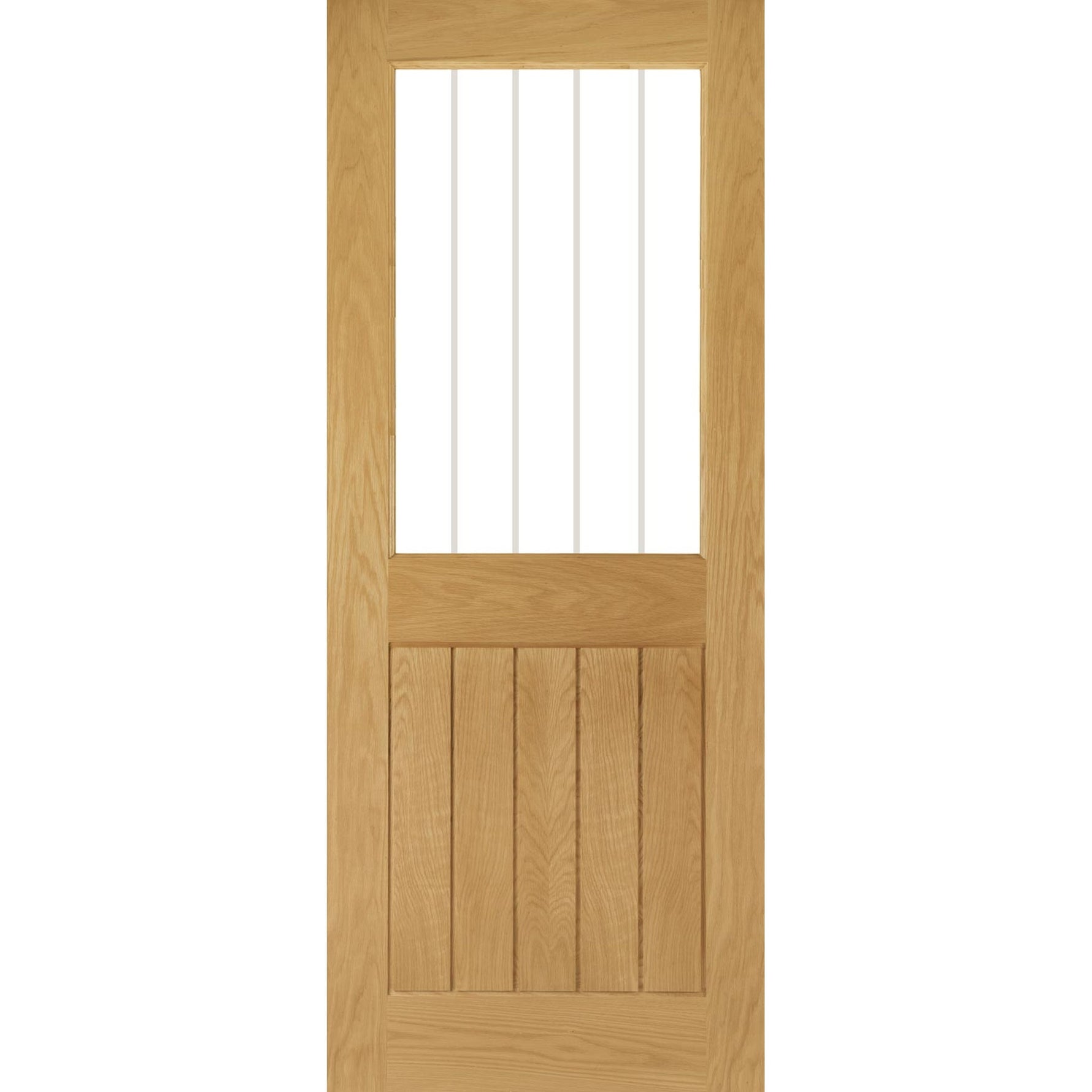 Mexicana Ely Prefinished Internal Oak 1L Glazed Door - Main Product Image
