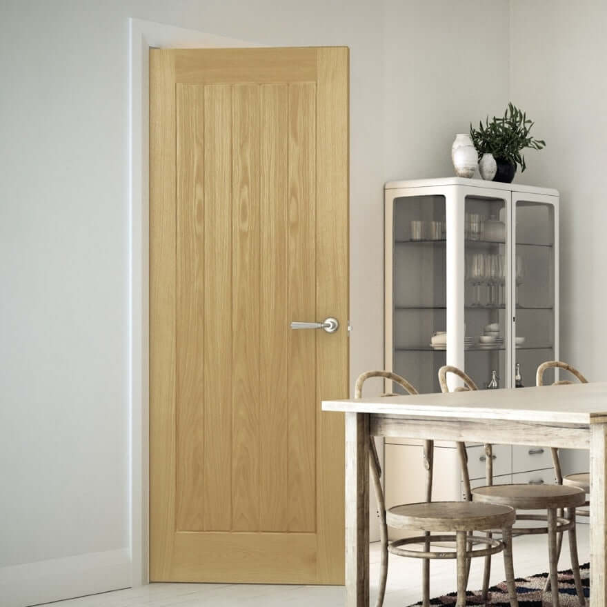 Lifestyle Mexicana Ely prefinished internal oak fire door installed