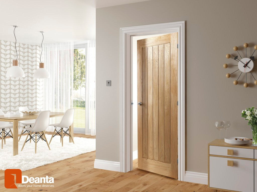 Mexicana Ely Prefinished Internal Oak Fire Door - Lifestyle Image 3