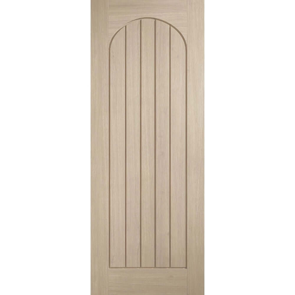 Product Mexicano arched square top prefinished blonde oak door