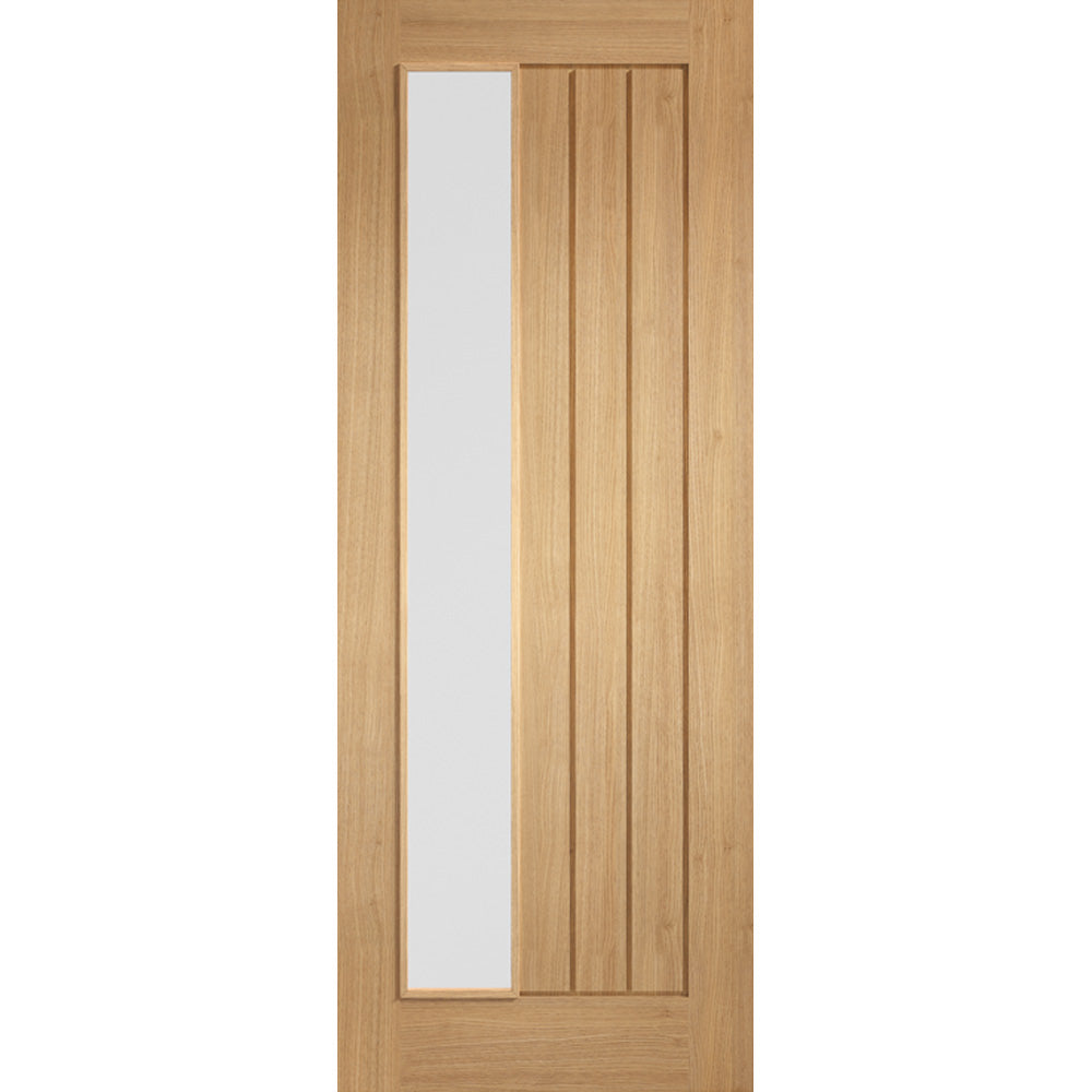 Product Mexicano offset frosted glazed prefinished oak door