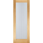 Product Mexicano prefinished oak pattern 10 clear glazed frosted lined door