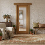 Product Mexicano prefinished oak pattern 10 clear glazed frosted lined door