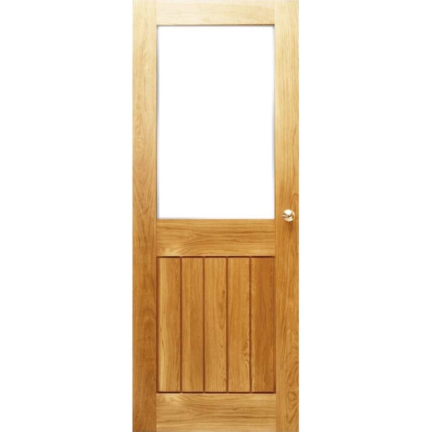 Bespoke Mexicano Contemporary Half Glazed Solid Oak Door