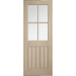 Mexicano Glazed 4L Prefinished Blonde Oak Door - Main Product Image