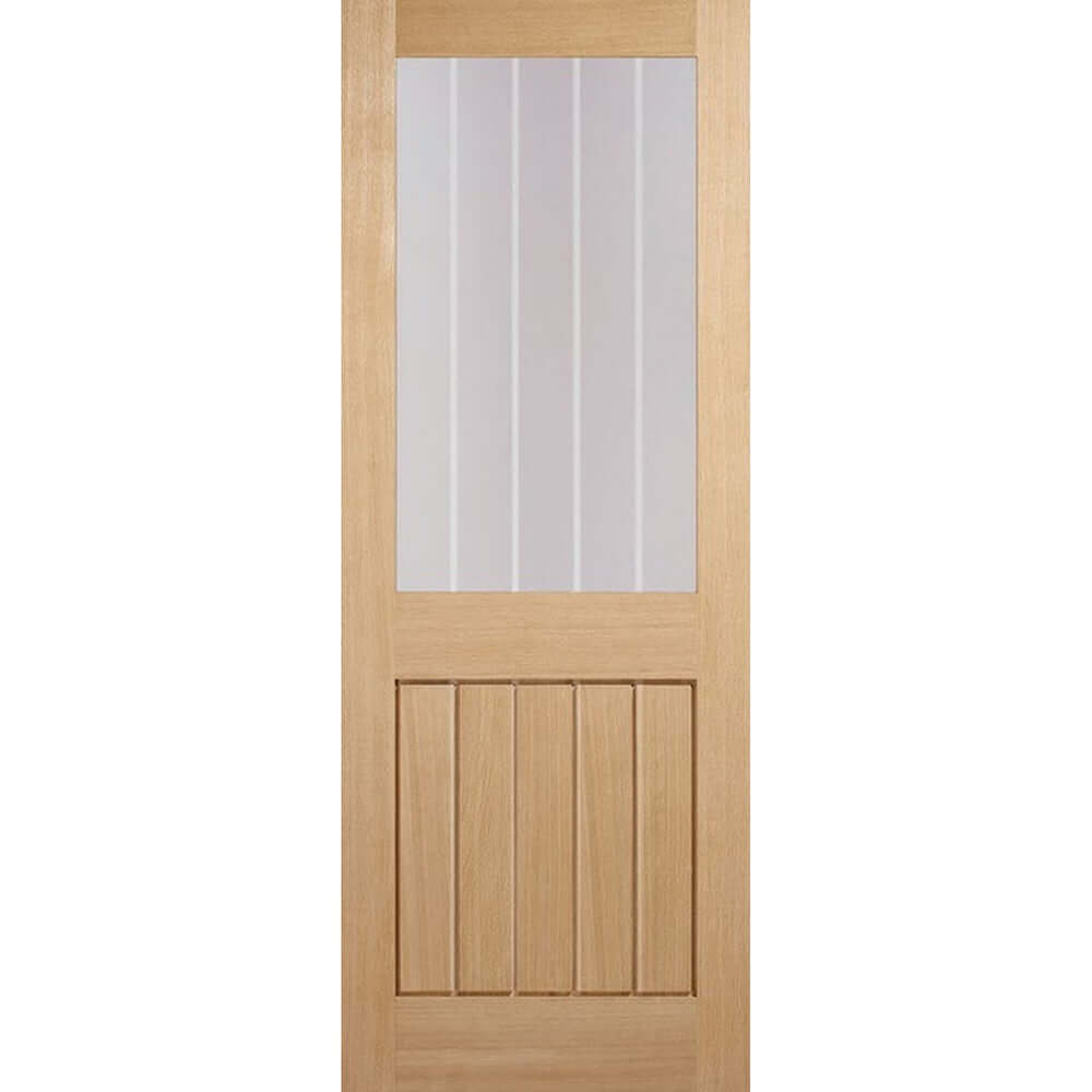 Product Mexicano half light clear glazed door