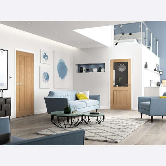 Product Mexicano half light clear glazed door