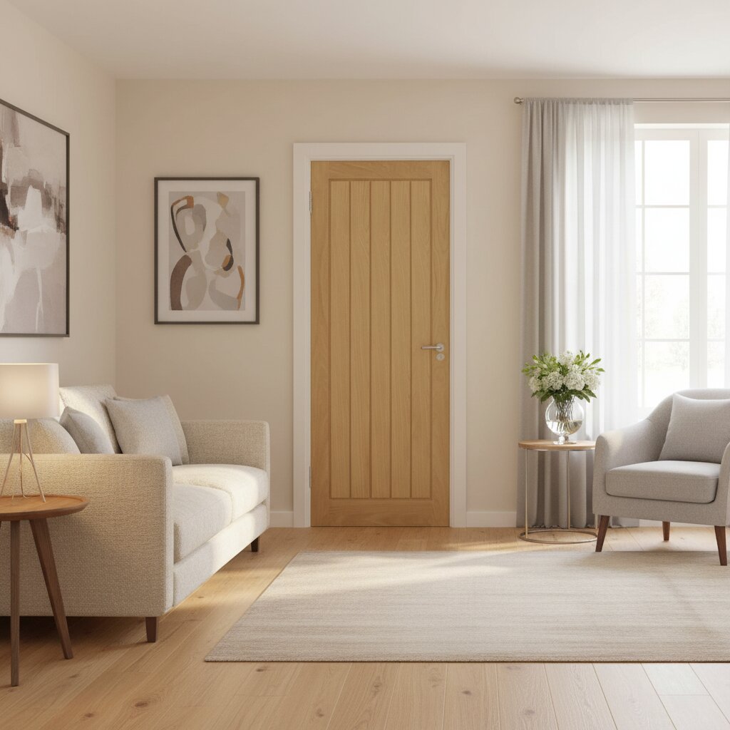 Mexicano Modern Veneer Oak Door Lifestyle Image