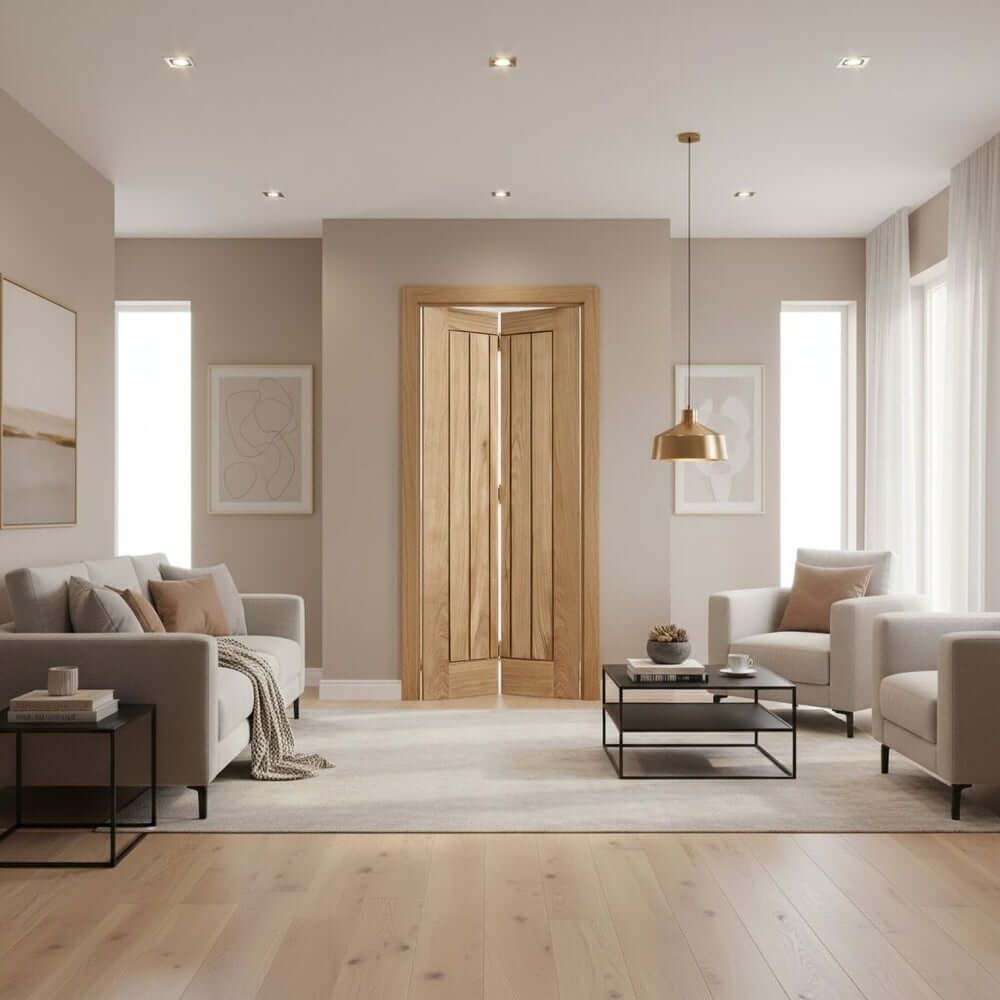 Product Mexicano prefinished oak bi-fold door