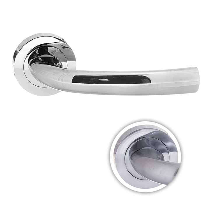 Product Nevada lever on round rose door handle