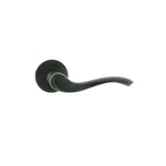 Product Warwick lever on round rose, matt black finish