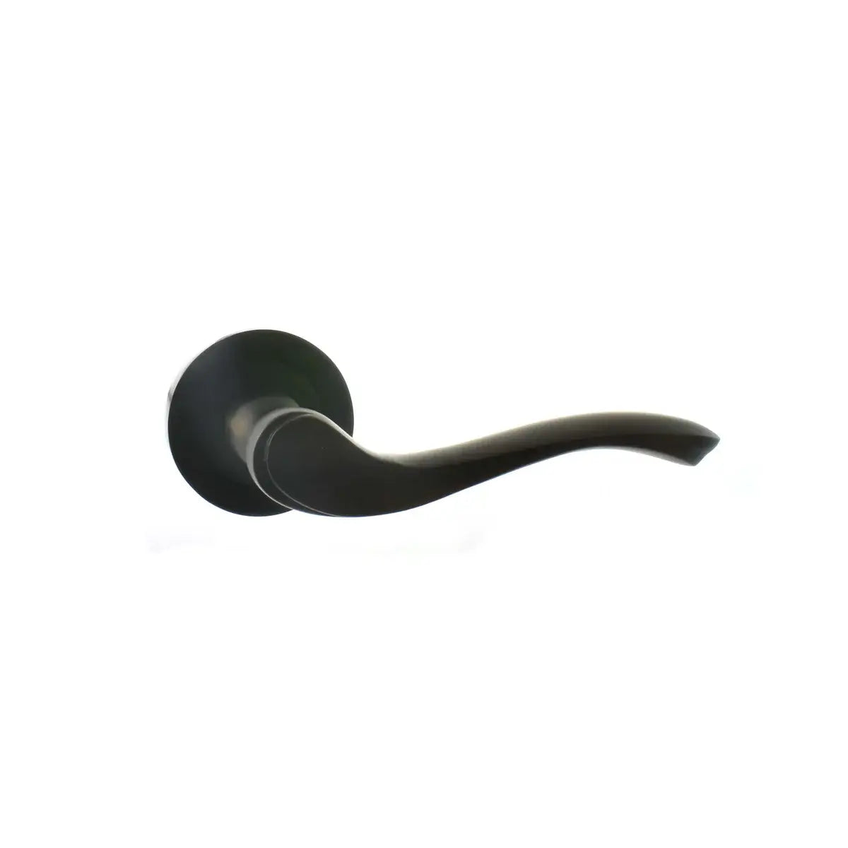 Product Warwick lever on round rose, urban dark bronze finish