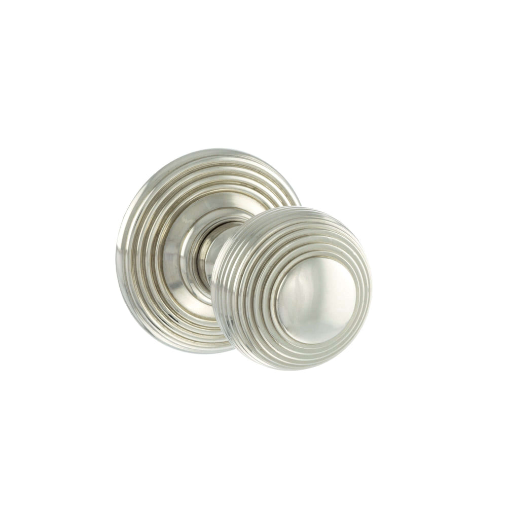 Product Ripon beehive door knob polished nickel finish