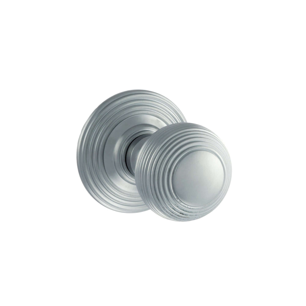 Product Ripon beehive door knob satin chrome finish