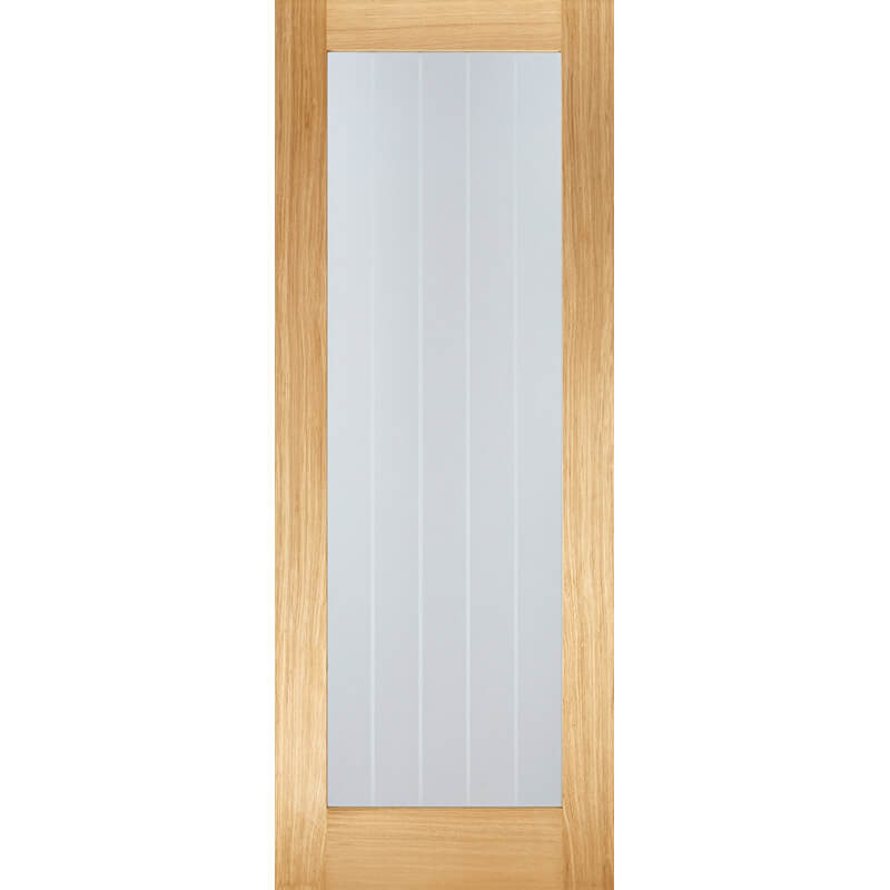 Product Mexicano pattern 10 light clear glazed prefinished internal fire door