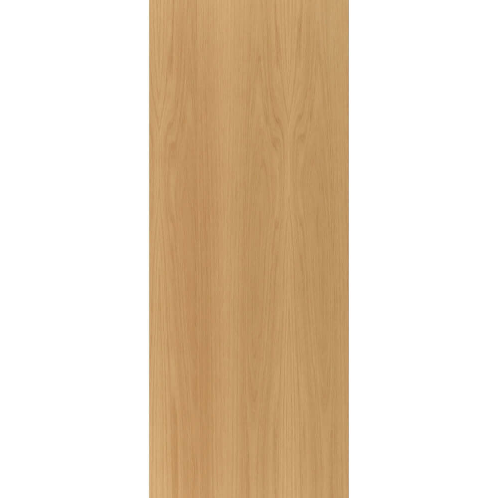 Product prefinished oak flush FD30 fire door on white background