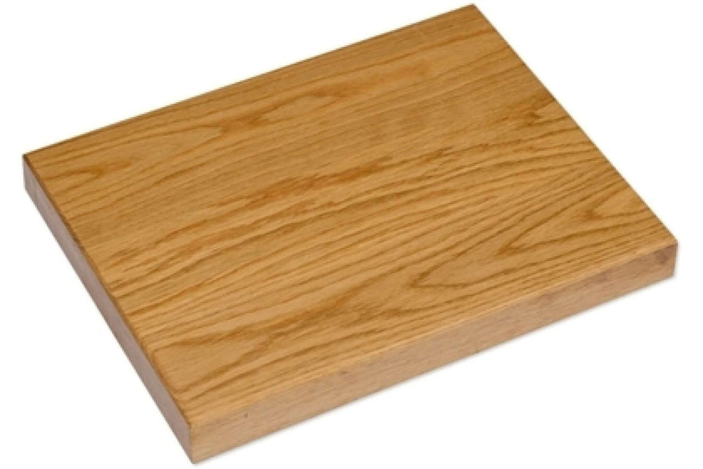 Product oak sample block with visible grain