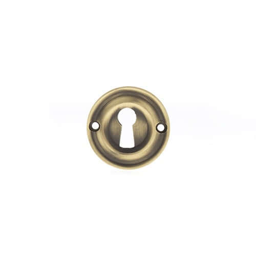 Product Old English antique brass key escutcheon