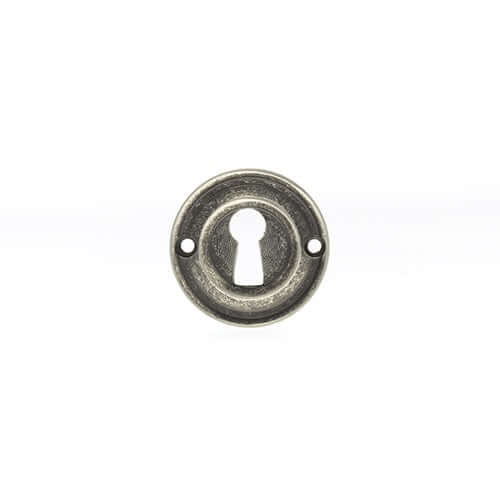 Product Old English distressed silver key escutcheon