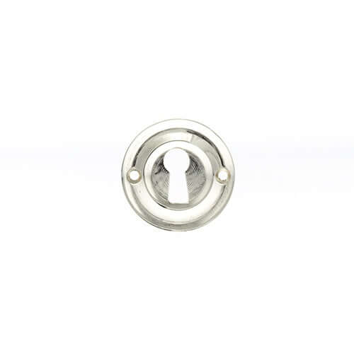 Product Old English polished nickel key escutcheon