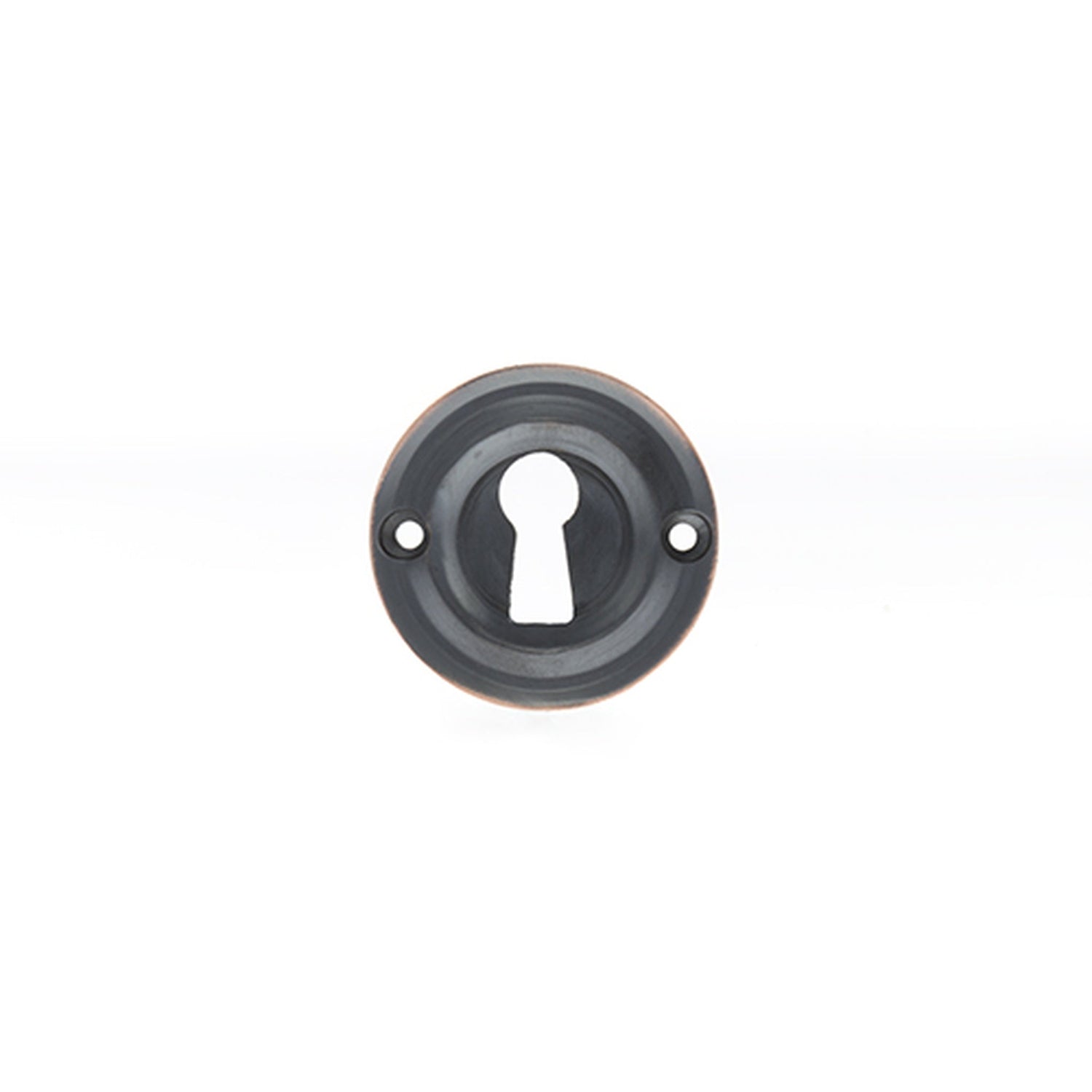 Old English Solid Brass Key Escutcheon Pair