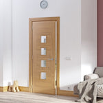 Pamplona glazed prefinished fire door lifestyle image