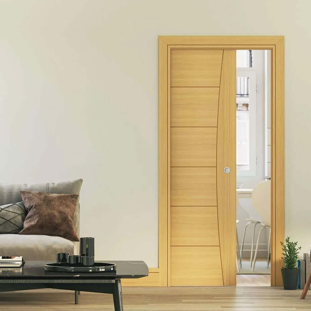 Lifestyle Pamplona prefinished oak door installed in room