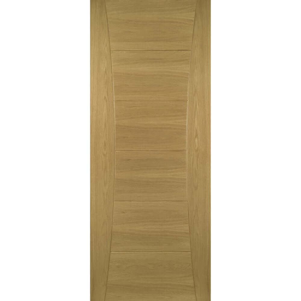 Product Pamplona prefinished oak internal door with four vertical panels