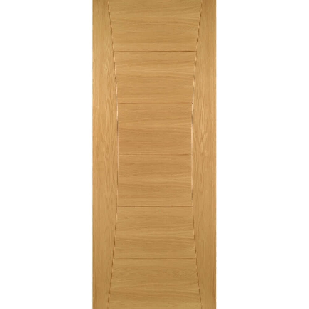 Product Pamplona prefinished oak fire door with four vertical panels