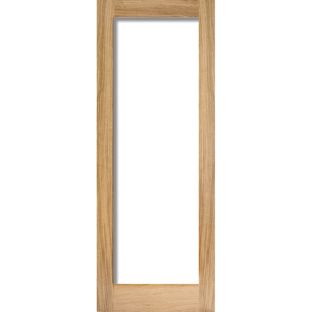 Product Pattern 10 one panel glazed oak door