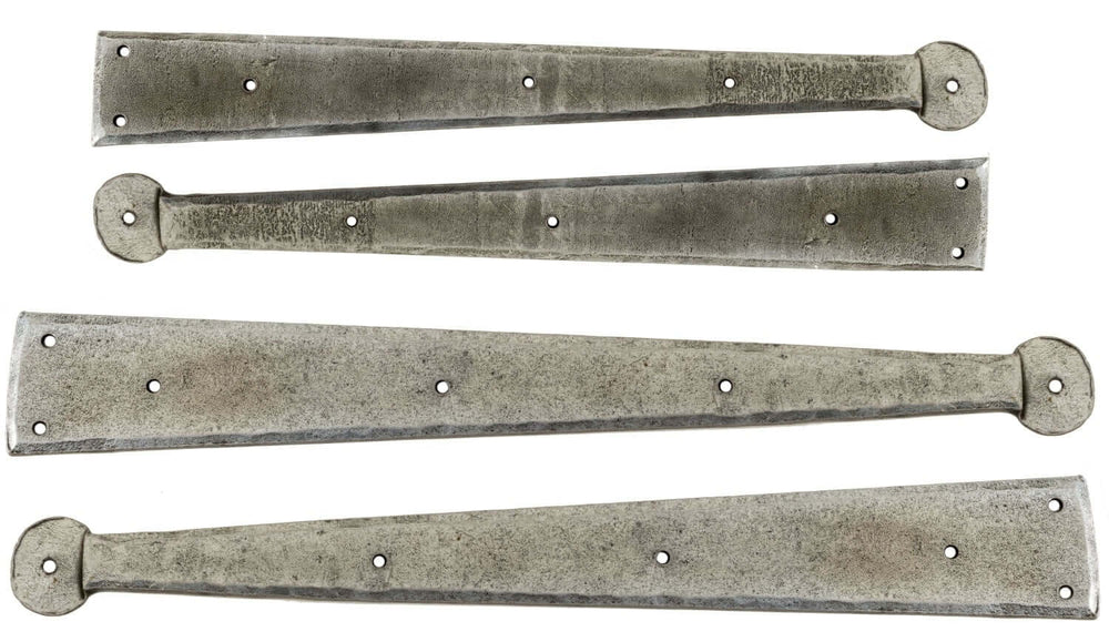 Product pewter strap hinges pair