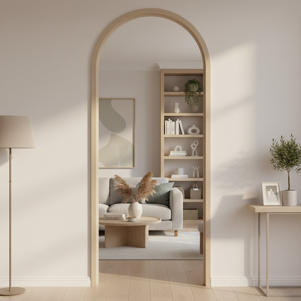 Prefinished Blonde Oak Curved Door Frame Lifestyle Image