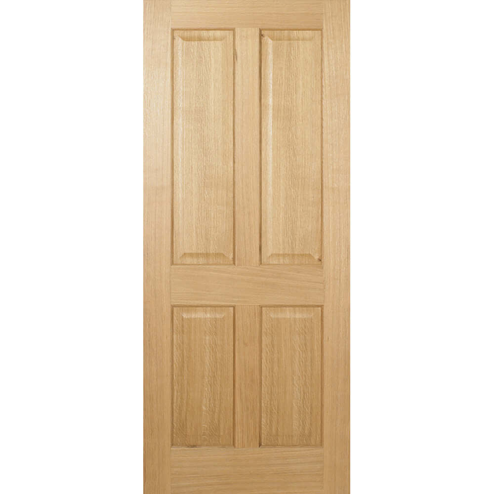 Product prefinished oak Regency four panel FD30 door