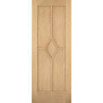 Reims 5 Panel Diamond Prefinished Oak Internal Door - Main Product Image