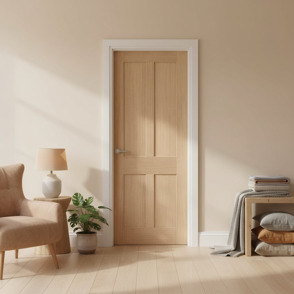 Rushmore Unfinished Oak Internal Door Lifestyle Image