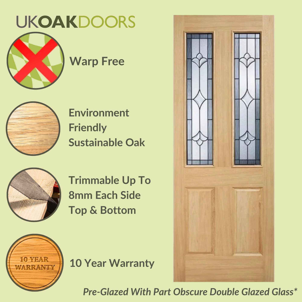 Product Salisbury oak glazed external door