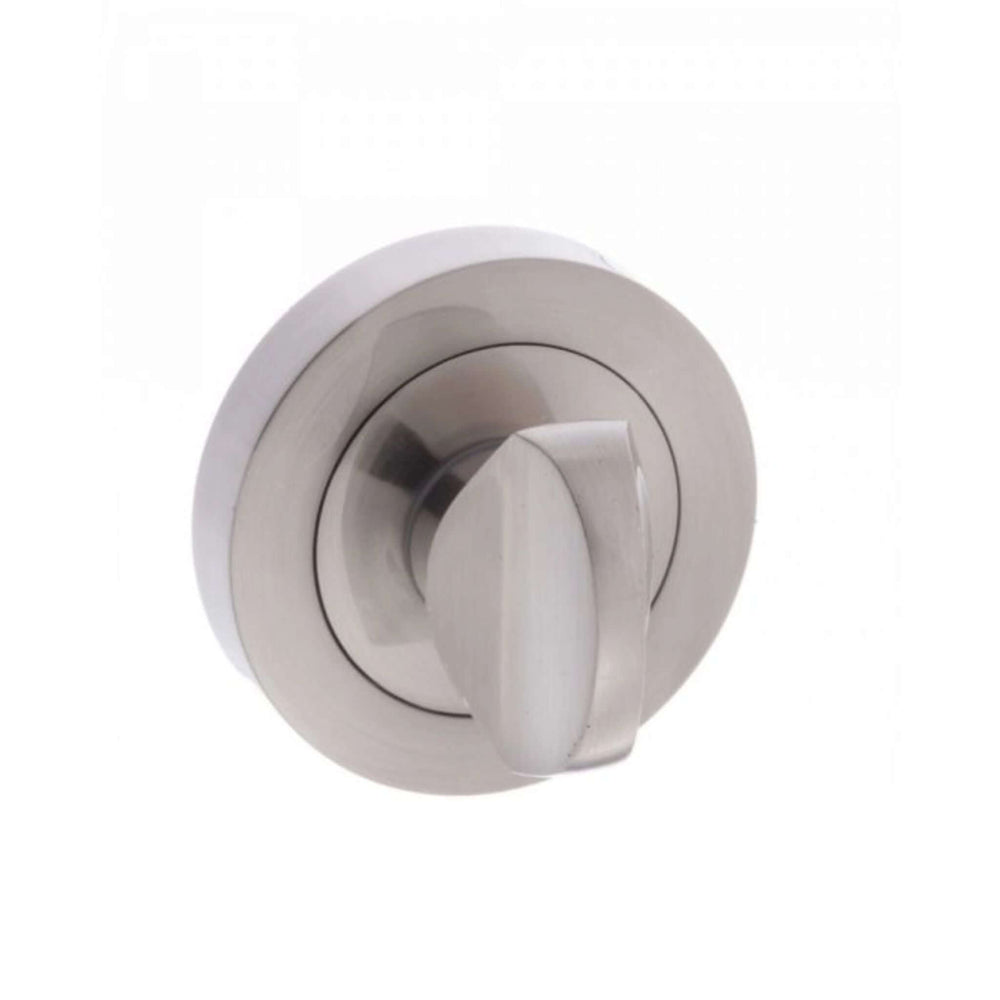Product satin nickel round WC turn and release