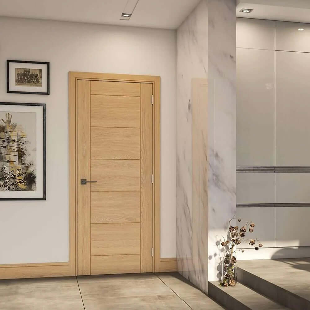 Lifestyle Seville prefinished oak door installed