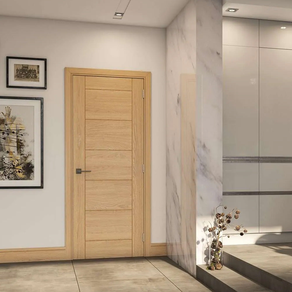 Seville Pre-Finished Oak Fire Door