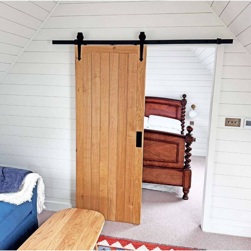 Product sliding door track arrow head