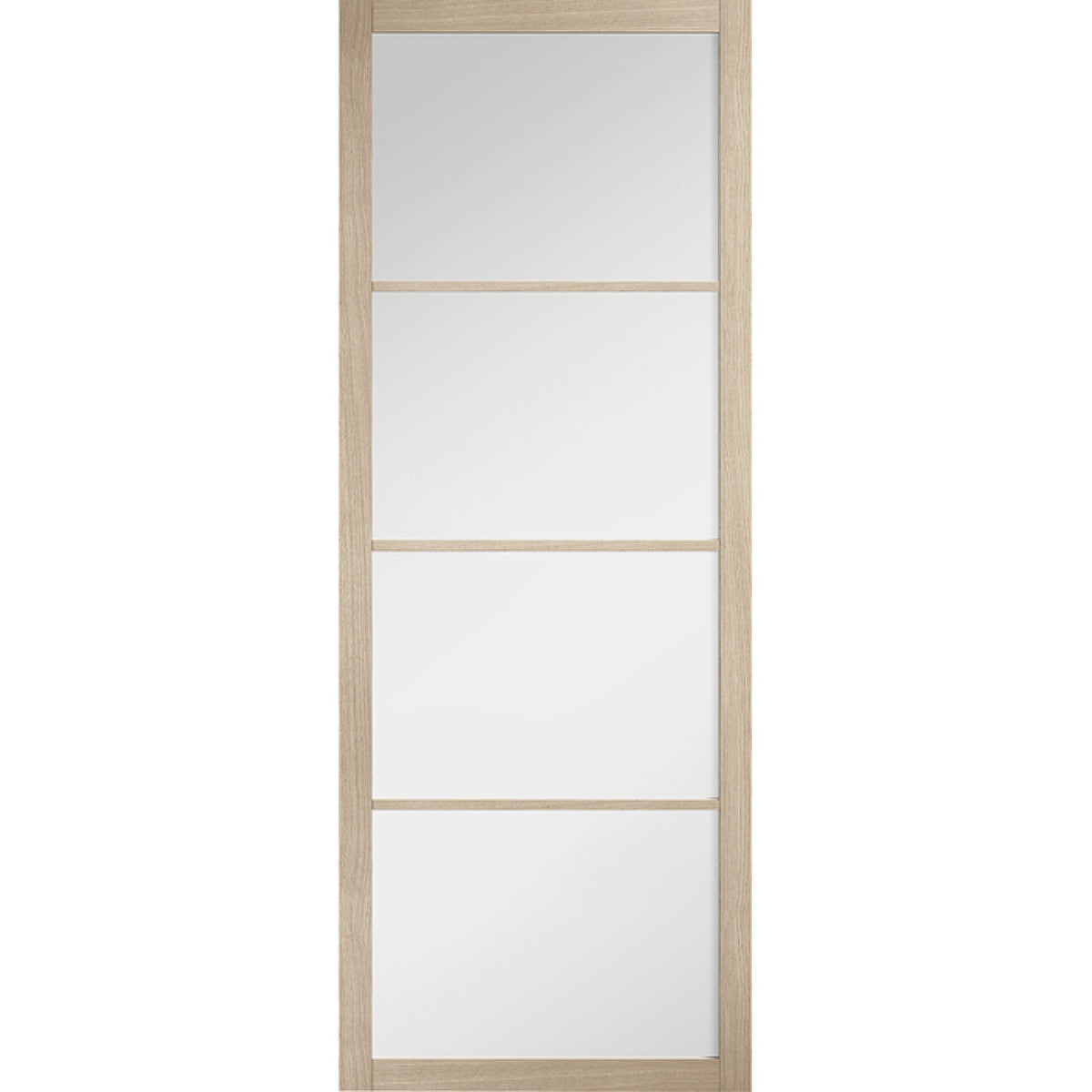 Soho 4L Prefinished Glazed Blonde Oak Door - Main Product Image