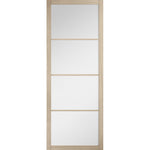 Soho 4L Prefinished Glazed Blonde Oak Door - Main Product Image