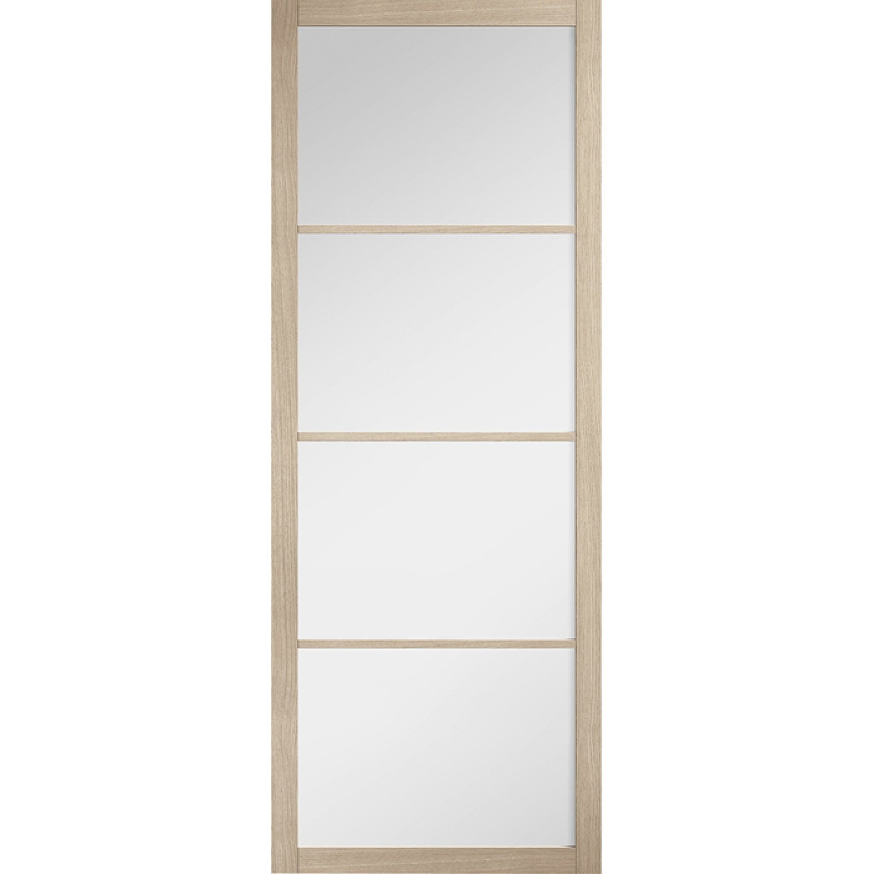 Soho 4L Prefinished Glazed Blonde Oak Door - Main Product Image