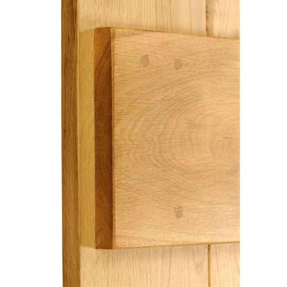 Product solid oak barn door panel detail