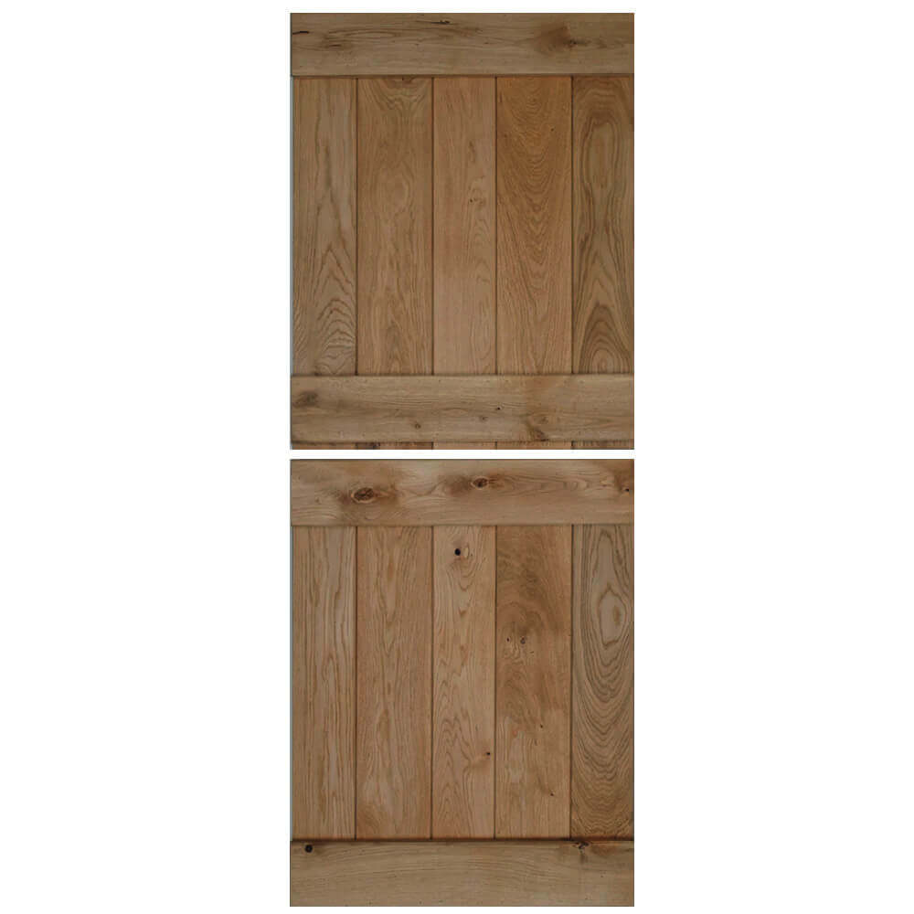 Product solid oak rustic butt and bead profile stable door in antique oak oil finish