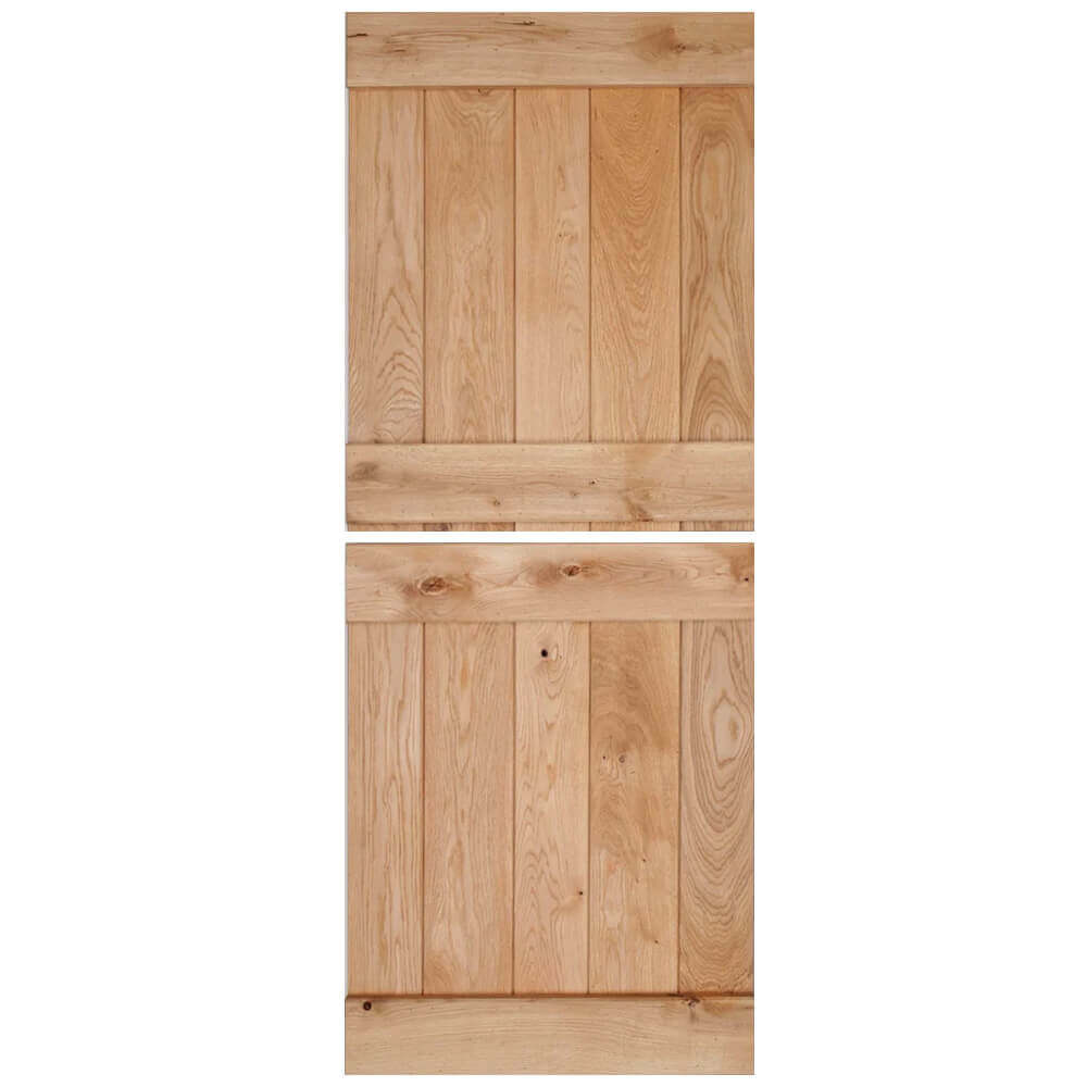 Product solid oak rustic butt and bead profile stable door in clear oil finish