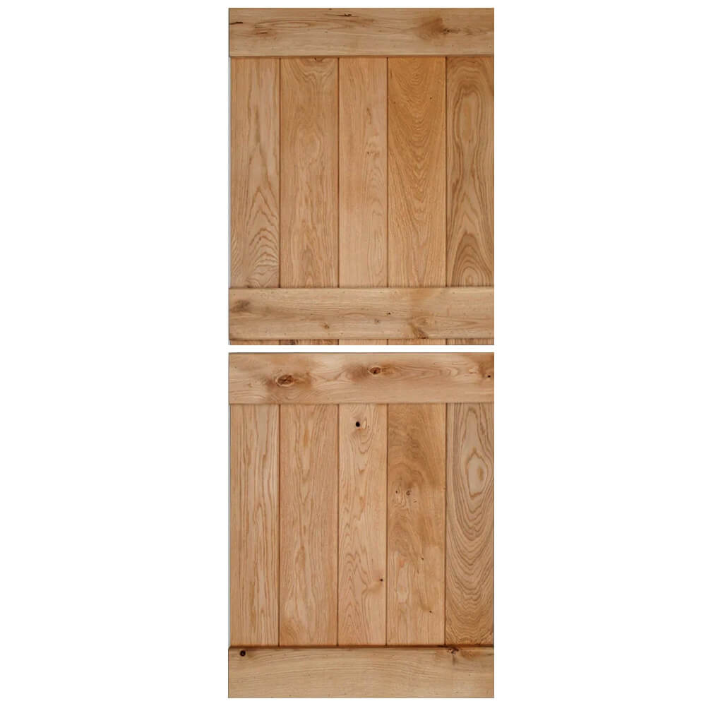 Solid Oak Rustic Butt and Bead Profile Stable Door
