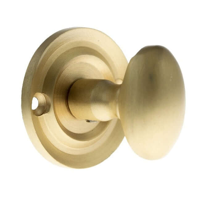 Product solid brass oval WC turn and release in aged finish